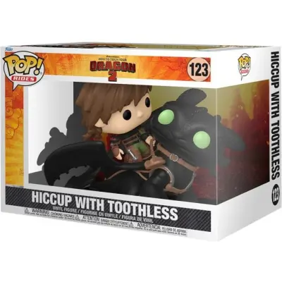 Draktränaren - Hiccup with Toothless (Pop Rides! Deluxe) vinylfigur 123 - Funko Pop! - Funko Shop Europe