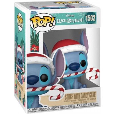 Lilo & Stitch - Stitch with Candy Cane (Holiday) Vinyl Figur 1502 - Funko Pop! - Funko Shop Europe
