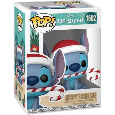 Lilo & Stitch - Stitch with Candy Cane (Holiday) Vinyl Figur 1502 - Funko Pop! - Funko Shop Europe