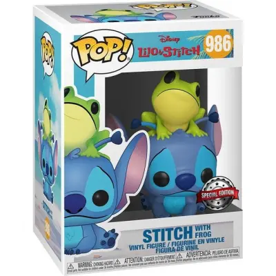 Lilo & Stitch - Stitch with Frog Vinyl Figur 986 - Funko Pop! - Funko Shop Europe