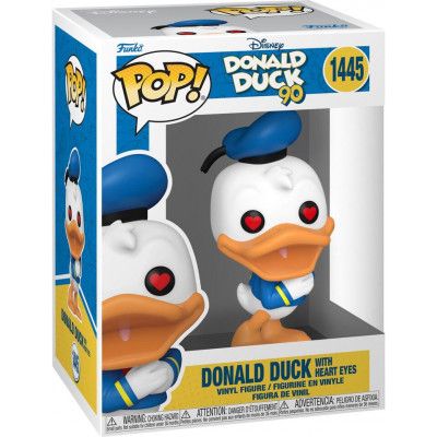 Musse & Mimmi Pigg - 90th Anniversary - Donald Duck with Heart Eyes vinylfigur 1445 - Funko Pop! - Funko Shop Europe