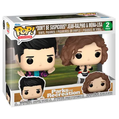 Parks and Rec 15th Anniversary POP! Animation Vinyl Figures 2-Pack Jean-Ralphio & Mona-Lisa 9 cm