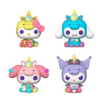 Pop! 4-Pack: Hello Kitty and Friends - Hello Kitty, Cinnamoroll, My Melody, Kuromi Vinyl Figures