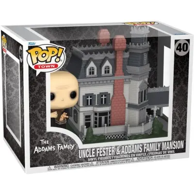 The Addams Family - Uncle Fester & Addams Family Mansion (POP! Town) vinylfigur 40 - Funko Pop! - Funko Shop Europe