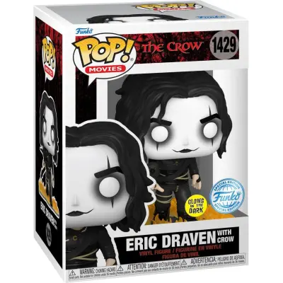 The Crow - Eric Draven with Crow (mörkerlysande) vinylfigur 1429 - Funko Pop! - Funko Shop Europe