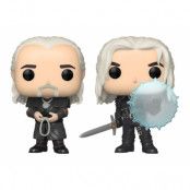 The Witcher POP! Television Vinyl Figures 2-Pack Geralt & Vesemir 9 cm