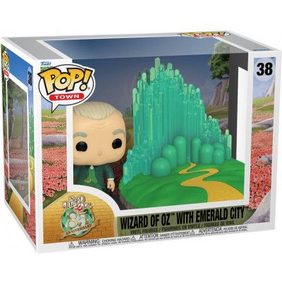 Trollkarlen från Oz - Wizard of Oz with Emerald City (Pop! Town) vinylfigur 38 - Funko Pop! - Funko Shop Europe