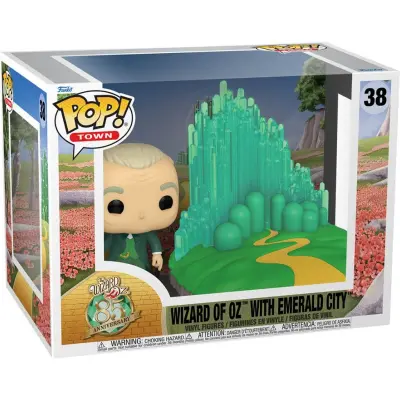 Trollkarlen från Oz - Wizard of Oz with Emerald City (Pop! Town) vinylfigur 38 - Funko Pop! - Funko Shop Europe
