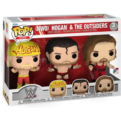 WWE - Hogan & The Outsiders (3-pack) vinylfigurer - Funko Pop! - Funko Shop Europe