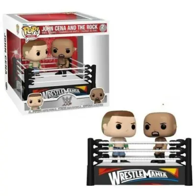 WWE POP Moment! Vinyl Figures 2-Pack Cena vs Rock 9 cm