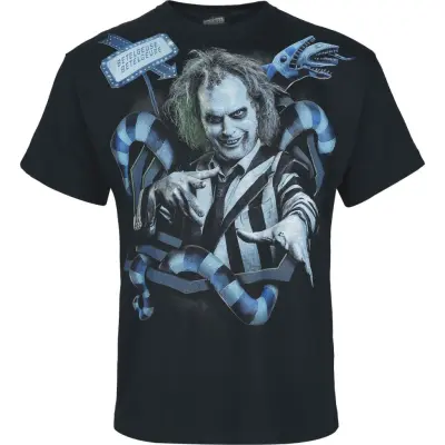 Beetlejuice T-shirt - Sandworm Portal - M L - för Herr - svart