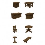 D&D Icons of the Realms pre-painted Miniatures The Yawning Portal Inn - Bars & Tables