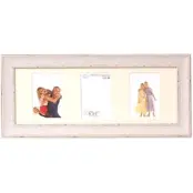 Inov8 British Made Picture/Photo Frame Triple Aperture With 3 Portrait 6X4-Inch Pk2