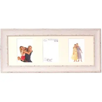 Inov8 British Made Picture/Photo Frame Triple Aperture With 3 Portrait 6X4-Inch Pk2