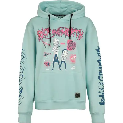 Rick And Morty - Anime Luvtröja - Rick and Morty Portal - S XXL - för Herr - mint