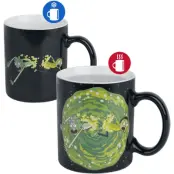 Rick And Morty Mugg - Portal - Heat-Change Mug - för flerfärgad