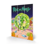 Rick & Morty - Portal - Wood Print 20x29.5cm