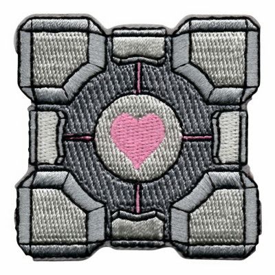 Tygmärke Companion Cube