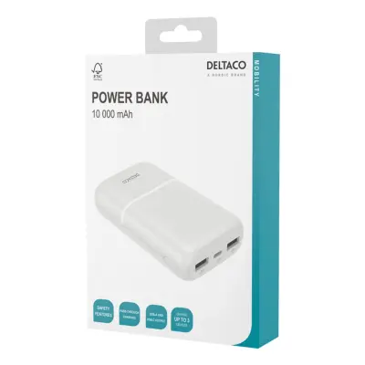 Deltaco Powerbank - 10.000mAh