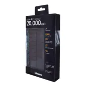 MM Powerbank med Solcellsladdare - Vit