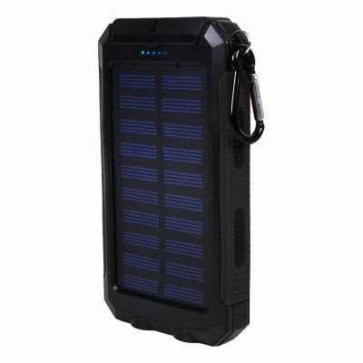 MM Vattentät Powerbank med Solcellsladdare