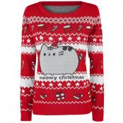 Pusheen - Anime Christmas jumper - Meowy Christmas - S XXL - för Dam - flerfärgad