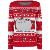 Pusheen - Anime Christmas jumper - Meowy Christmas - S XXL - för Dam - flerfärgad
