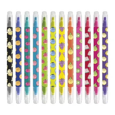Pusheen Fruits set of 12 erasable makers