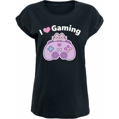 Pusheen - gaming T-shirt - I Love Gaming - M - för Dam - svart