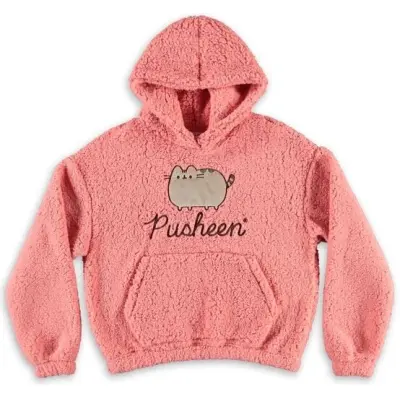 Pusheen Luvtröja - Teddy Hoodie - S XXL - för Dam - flerfärgad