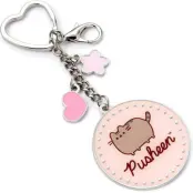 Pusheen Nyckelring - för None - silverfärgad