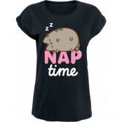 Pusheen T-shirt - Nap Time - S XXL - för Dam - svart