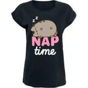 Pusheen T-shirt - Nap Time - S XXL - för Dam - svart