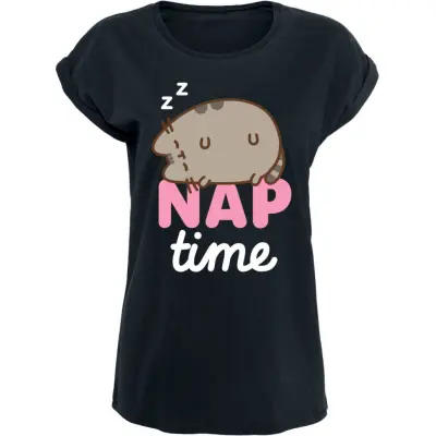 Pusheen T-shirt - Nap Time - S XXL - för Dam - svart