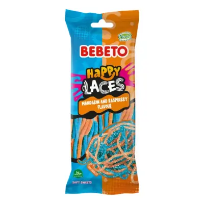 Bebeto Laces Mandarin Raspberry - 75 g