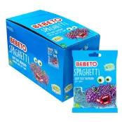 Bebeto Spaghetti Blue Raspberry Storpack - 12-pack