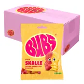 BUBS Lemon Raspberry Skalle Påsar Storpack - 12 x 155 g