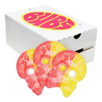 Bubs Lemon Raspberry Skalle Storpack - 3,2 kg