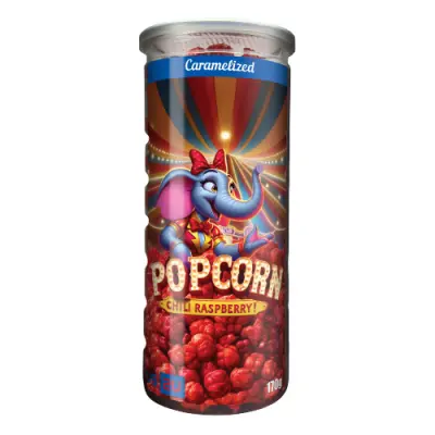 Chili&Raspberry Karamelliserade Popcorn 170 g