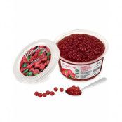Fruit Pearls Raspberry - Hallon Gelépärlor till Boba/Bubble Tea 450 Gram