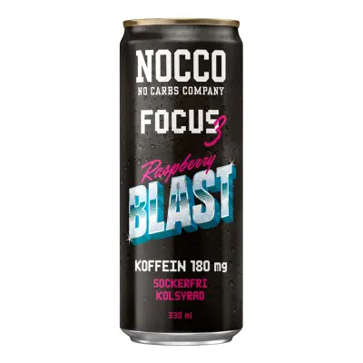 Nocco Focus 3 Raspberry Blast - 24-pack