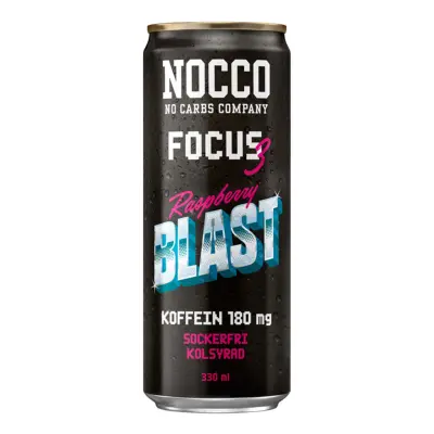 Nocco Focus 3 Raspberry Blast - 1-pack