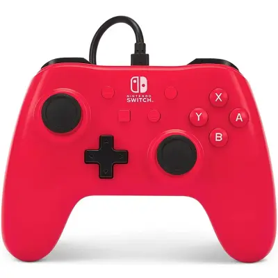 Powera Wired Controller Raspberry Red