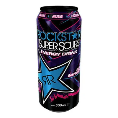 Rockstar Supersour Blue Raspberry - 1-pack
