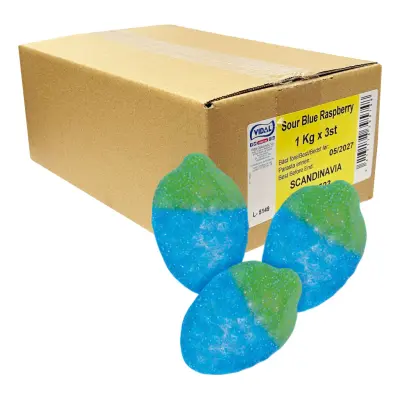 Sour Blue Raspberry Storpack - 3 kg