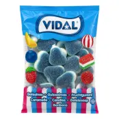Sour Giant Blue Raspberry Heart Storpack - 1 kg