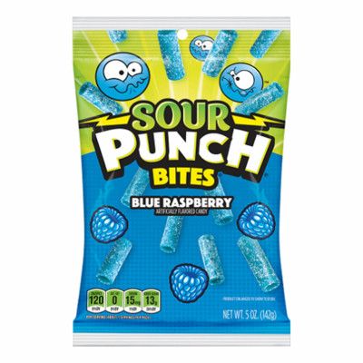 Sour Punch Bites Blue Raspberry - 142 gram