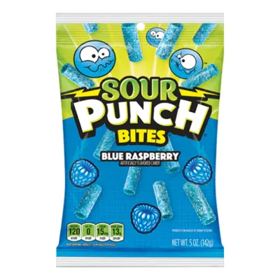 Sour Punch Bites Blue Raspberry - 142 gram