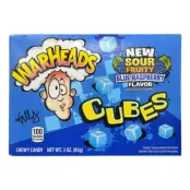 Warheads Blue Raspberry Cubes - 99 gram