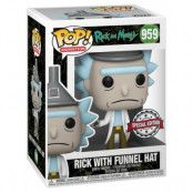 Funko! POP Special Edition 959 Rick and Morty Rick With Funnel Hat